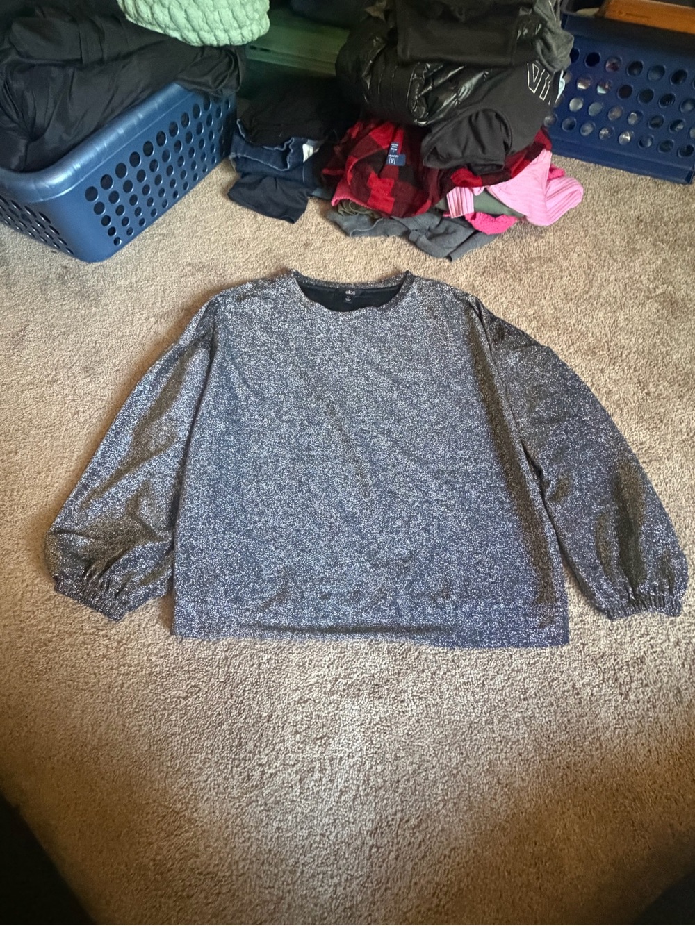 ellos Men's Marled Gray Crewneck Sweater